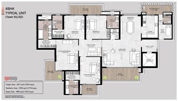  4 BHK Apartment at Silverglades The Legacy, Sector 63a – for Sale