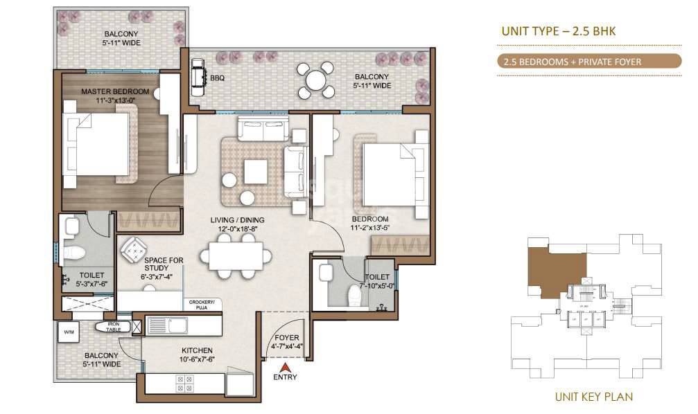 Other, smart-world-one-dxp 2 Bedroom 1377 Sq.Ft. Apartment In Sector 113 Gurgaon 8993463
