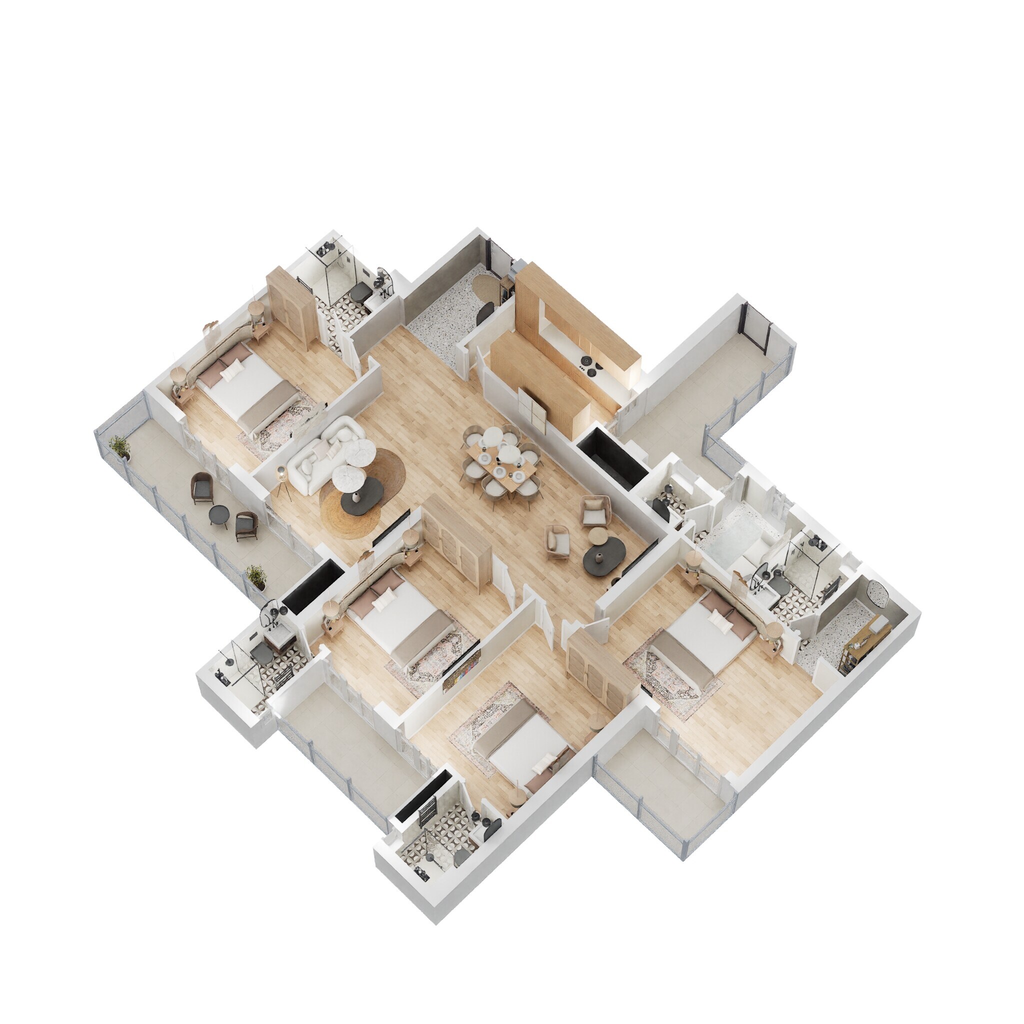 4 BHK 2597 Sq. Ft. Apartment