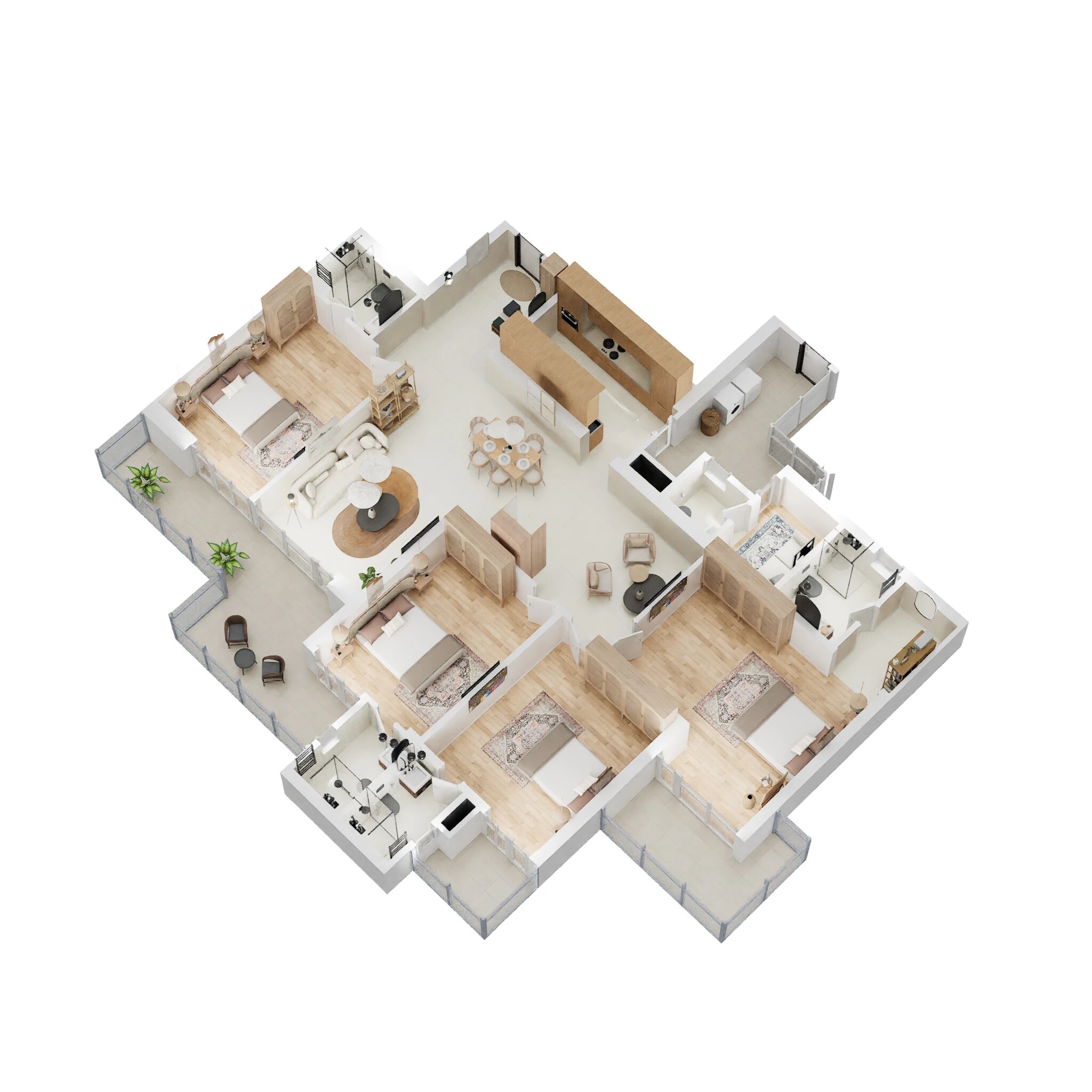 4 BHK 3055 Sq. Ft. Apartment