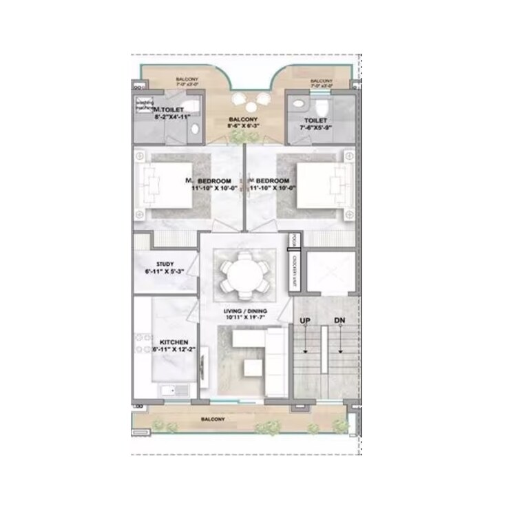 Other, smart-world-orchard 2 Bedroom 1150 Sq.Ft. Apartment In Sector 61 Gurgaon 8711721