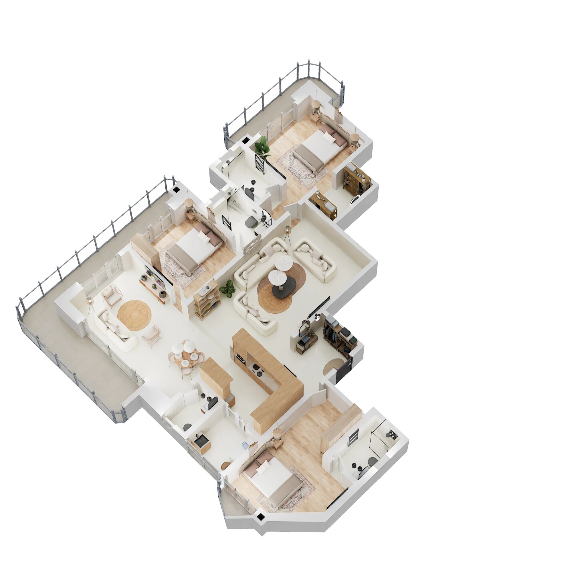 3 BHK 3045 Sq. Ft. Apartment