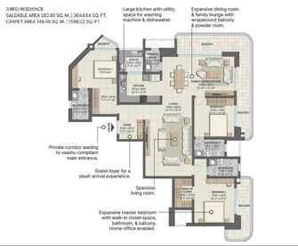 3 BHK Apartment For Resale in Sobha Altus Sector 106 Gurgaon  8110310