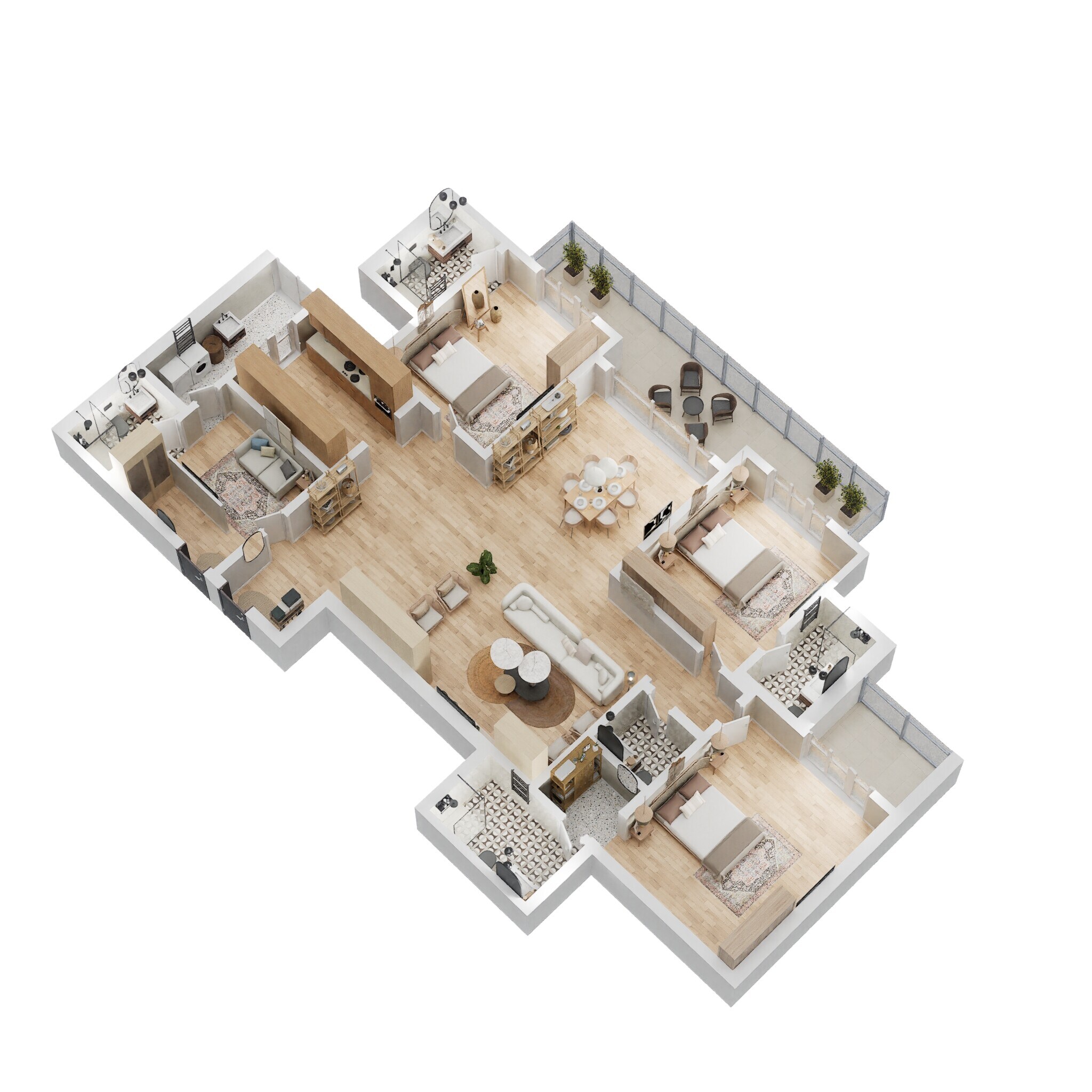 3 BHK 2847 Sq. Ft. Apartment