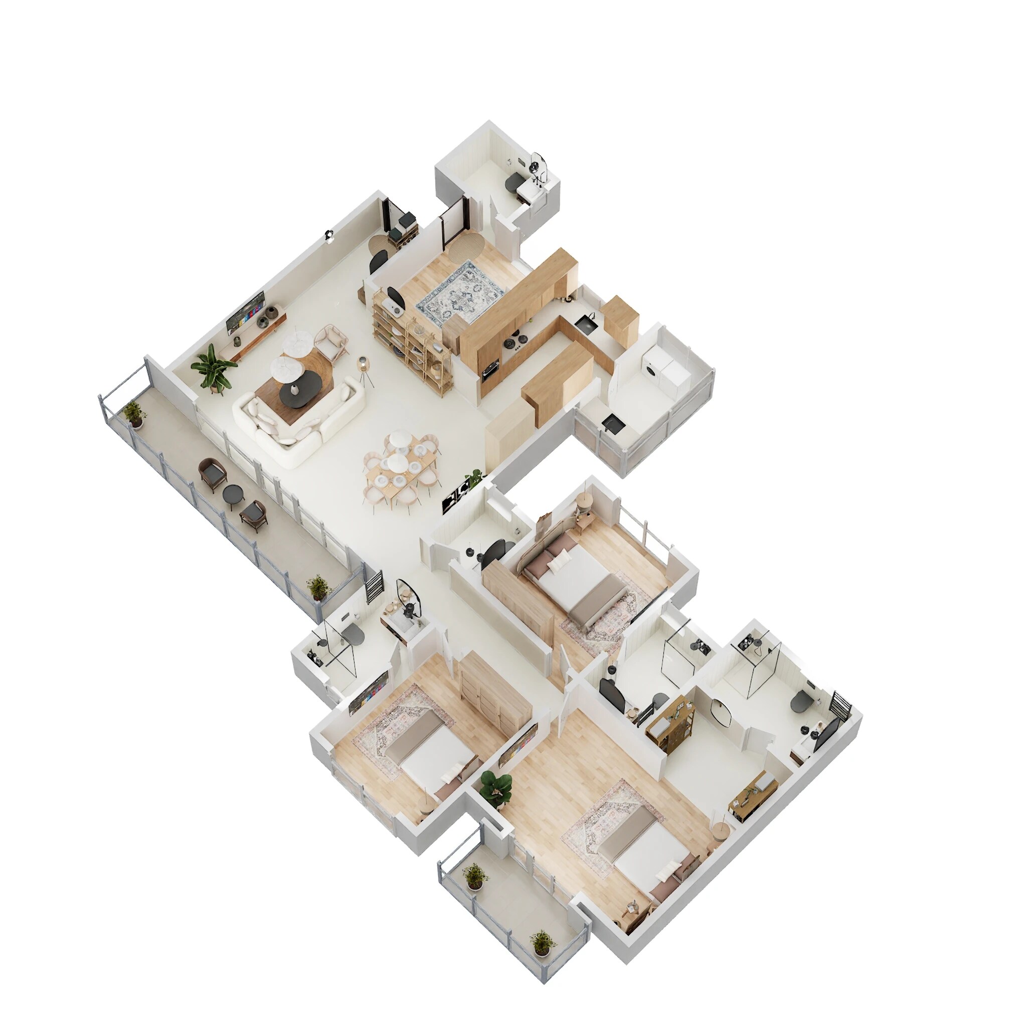 3 BHK 2342 Sq. Ft. Apartment