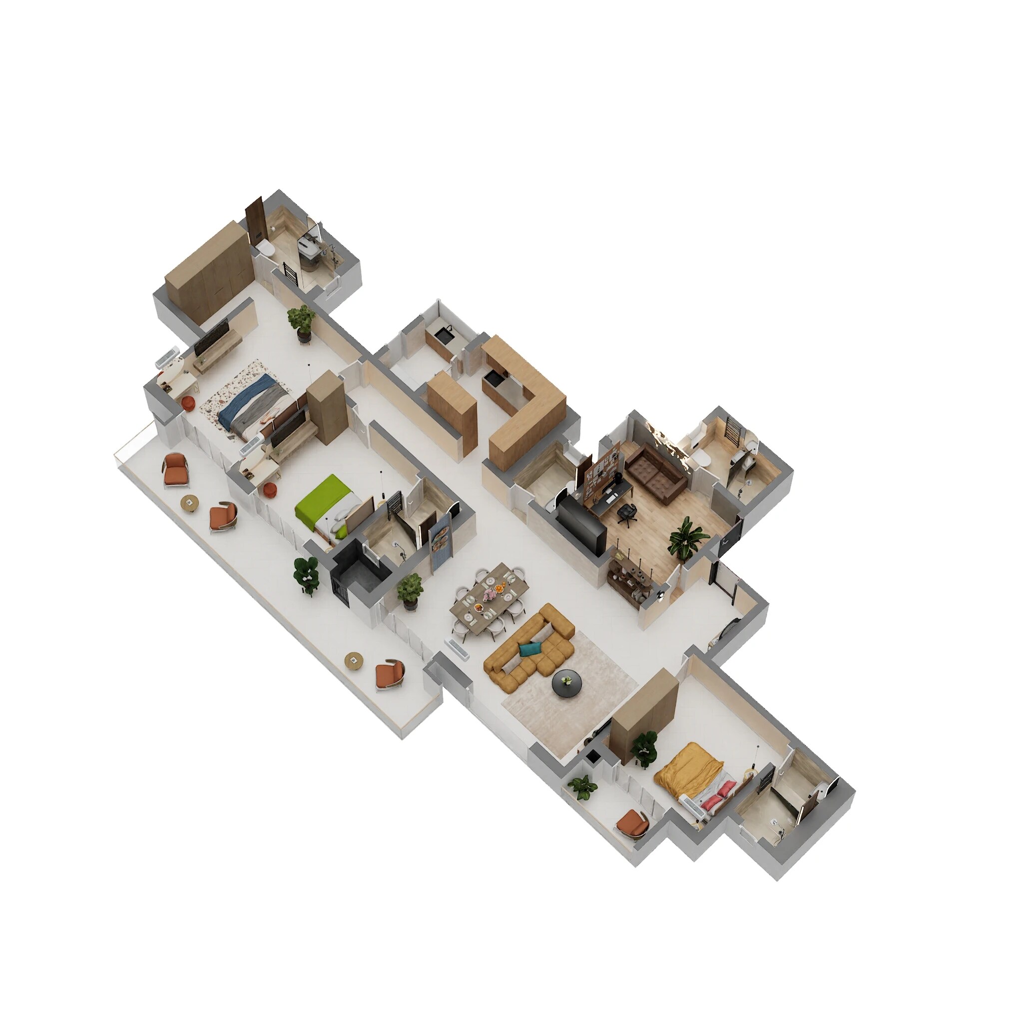 4 BHK 2669 Sq. Ft. Apartment