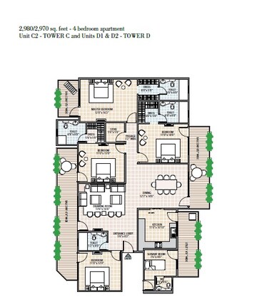  4 BHK Apartment at Solutrean Caladium, Sector 109 – for Sale