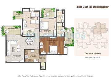  3 BHK Apartment at Spaze Privy AT4, Sector 84 – for Rent