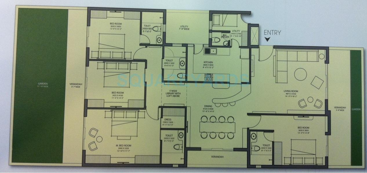 4 BHK 3098 Sq. Ft. Apartment