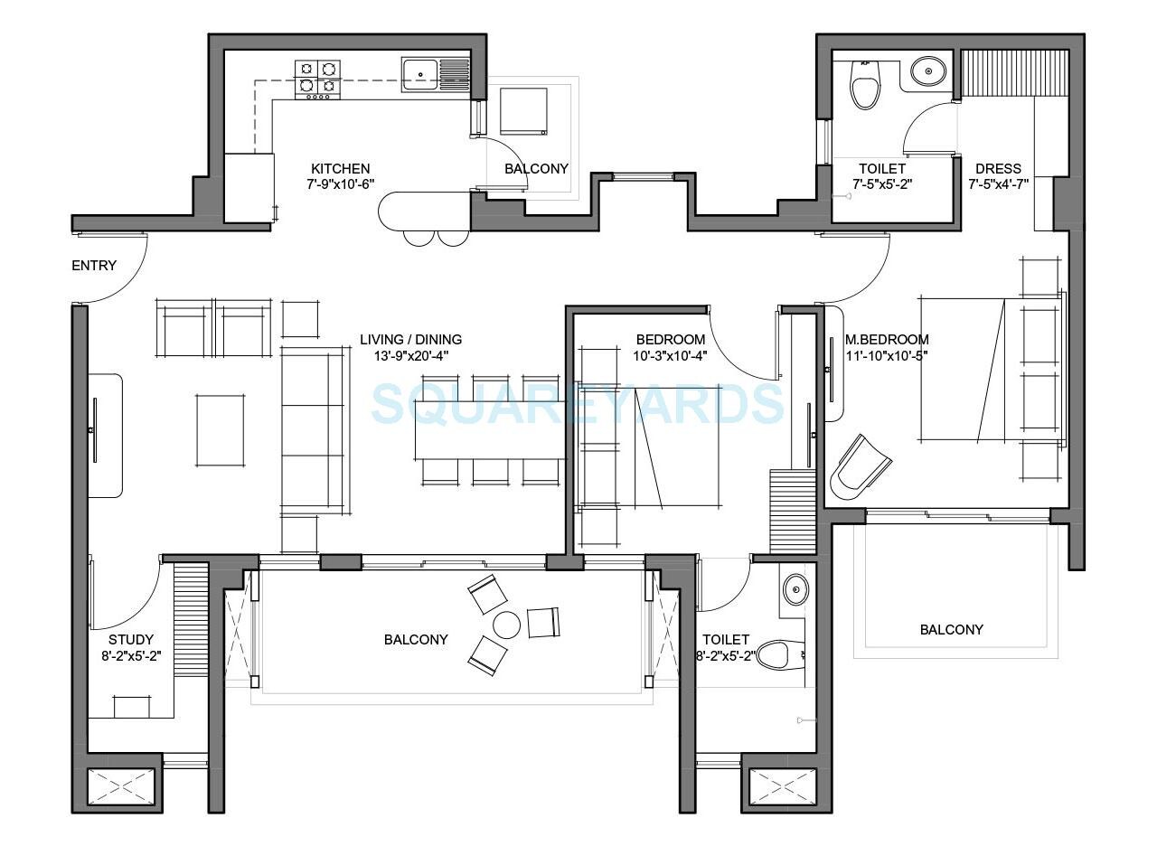 2 BHK 1460 Sq. Ft. Apartment