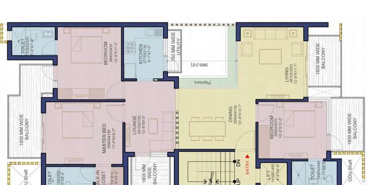 ss new luxury floors ind floor 3bhk 1770sqft 1