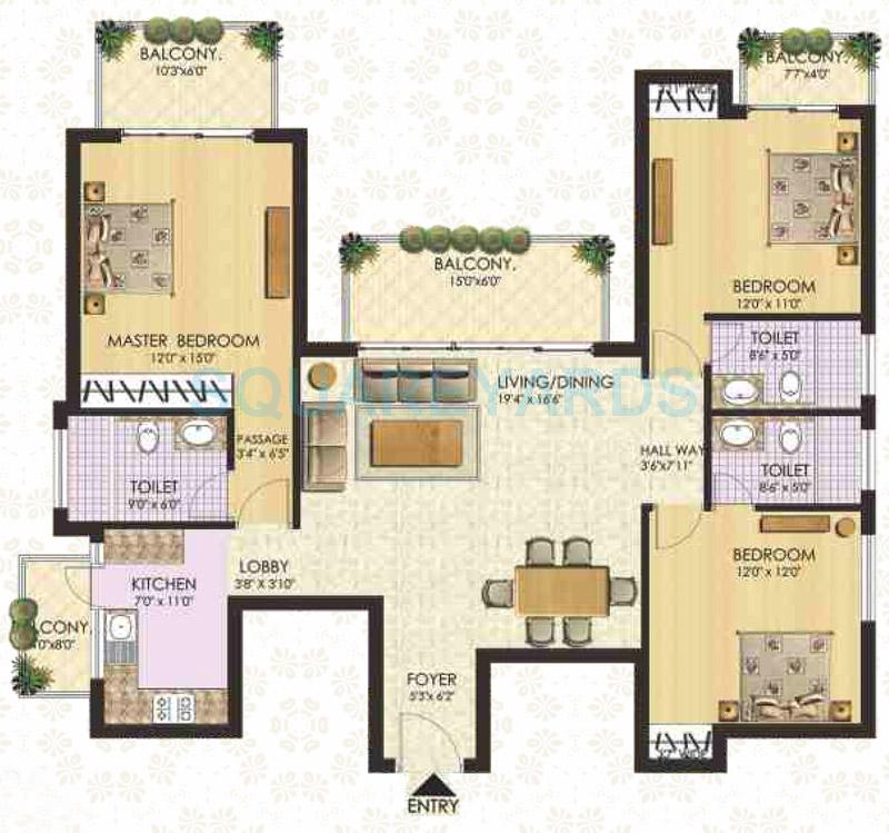 Other, ss-the-coralwood 3 Bedroom 1890 Sq.Ft. Apartment In Sector 84 Gurgaon 7721906