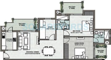  2 BHK Apartment at Supertech Araville, Sector 79 – for Rent