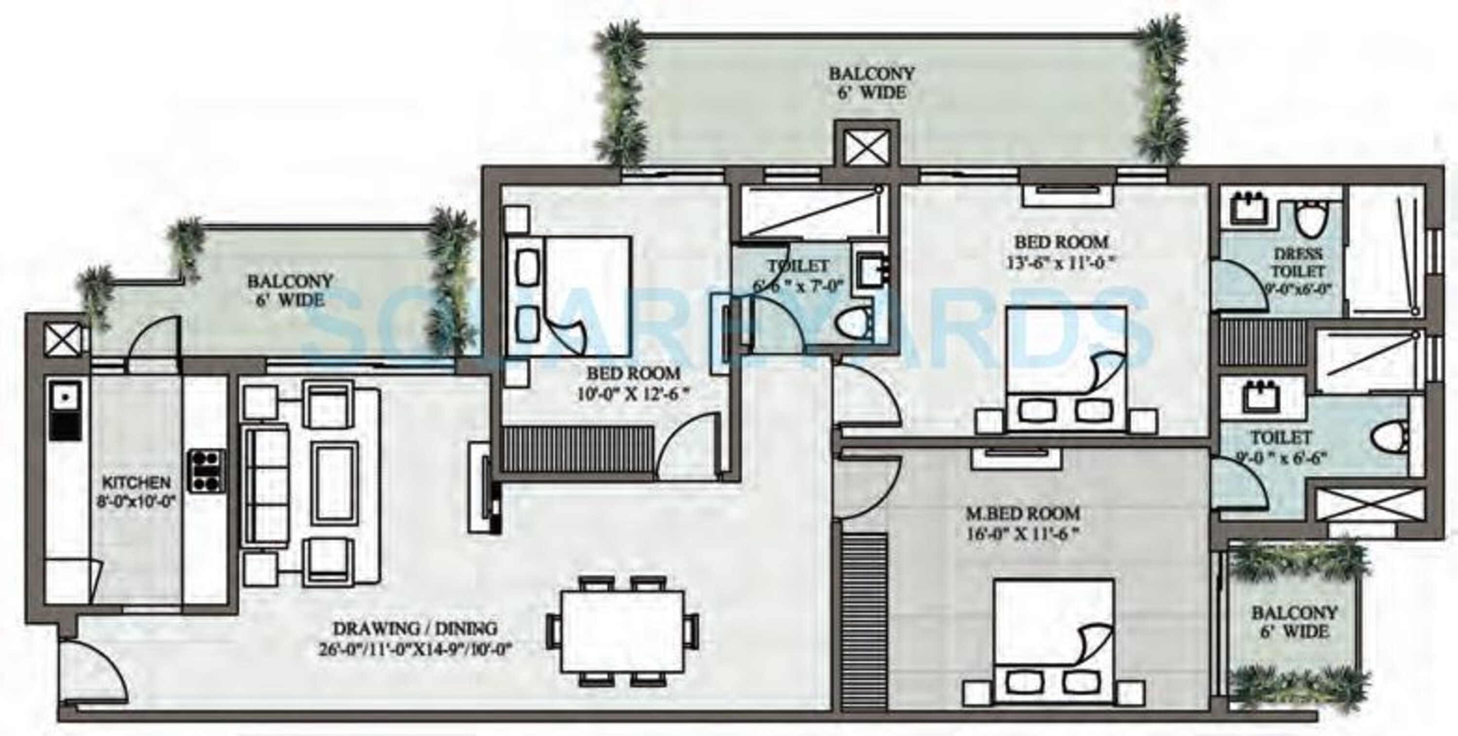 supertech araville apartment 3bhk 1945sqft 1