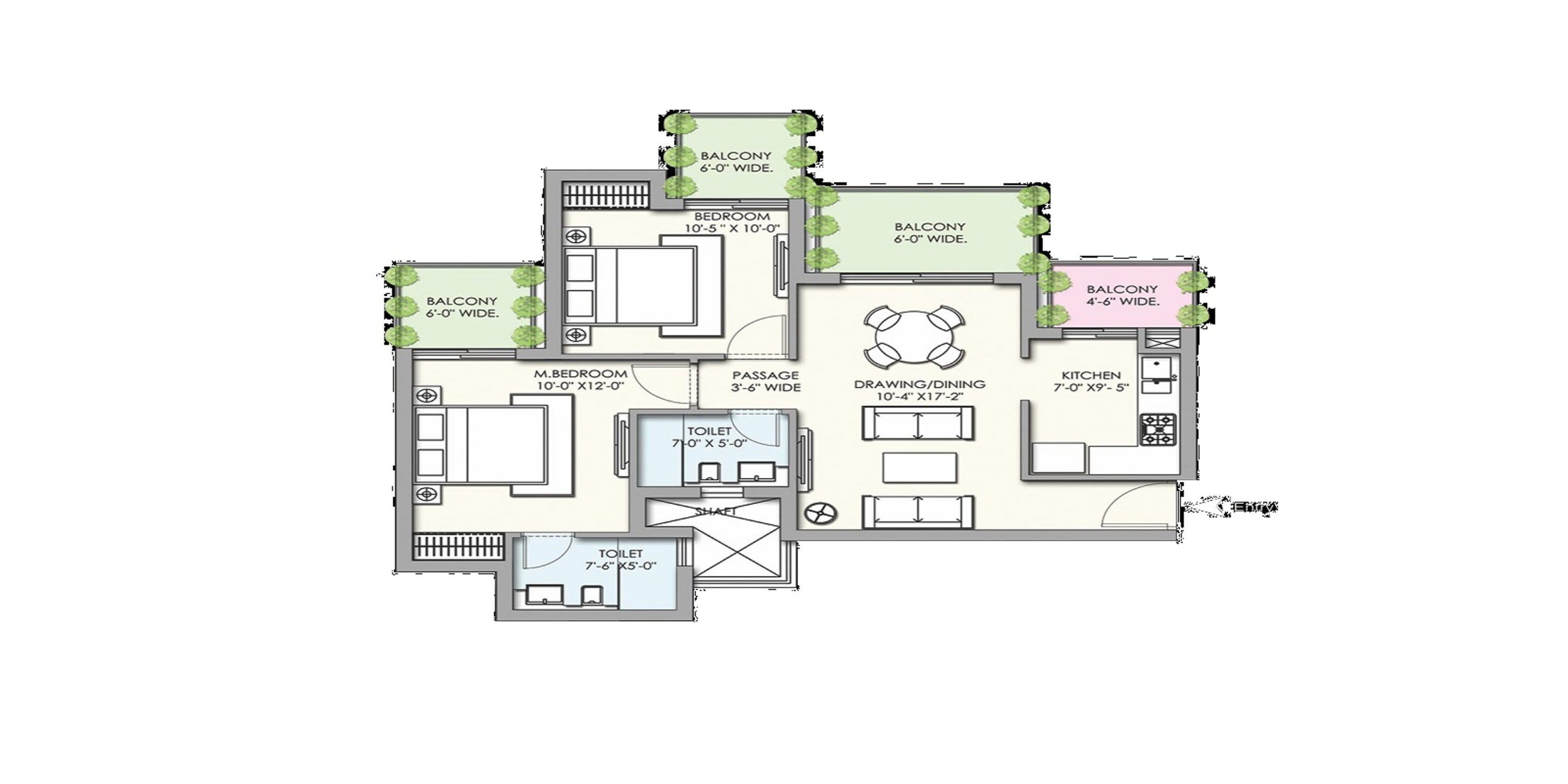 supertech hues apartment 2bhk 1180sqft71