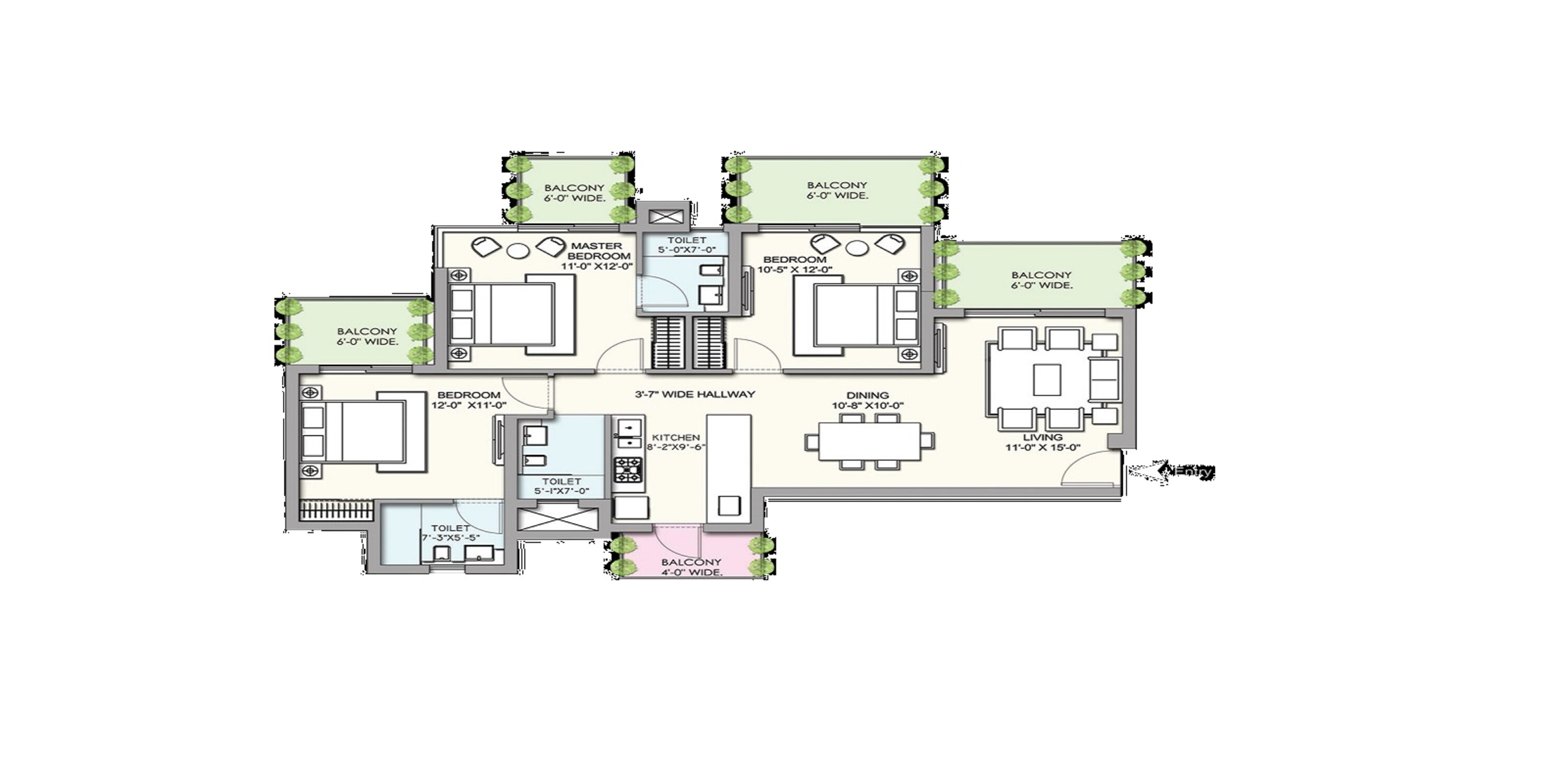 supertech hues apartment 3bhk sq 1765sqft71