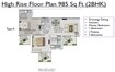 Supertech Officers Enclave 2 BHK Layout