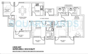 4 BHK Apartment For Rent in Piedmont Taksila Heights Sector 37c Gurgaon  8128479