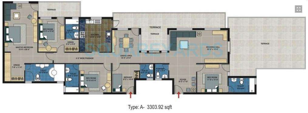 takshila heights apartment 4bhk sq 3304sqft 1