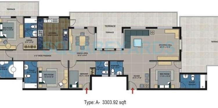 takshila heights apartment 4bhk sq 3304sqft 1