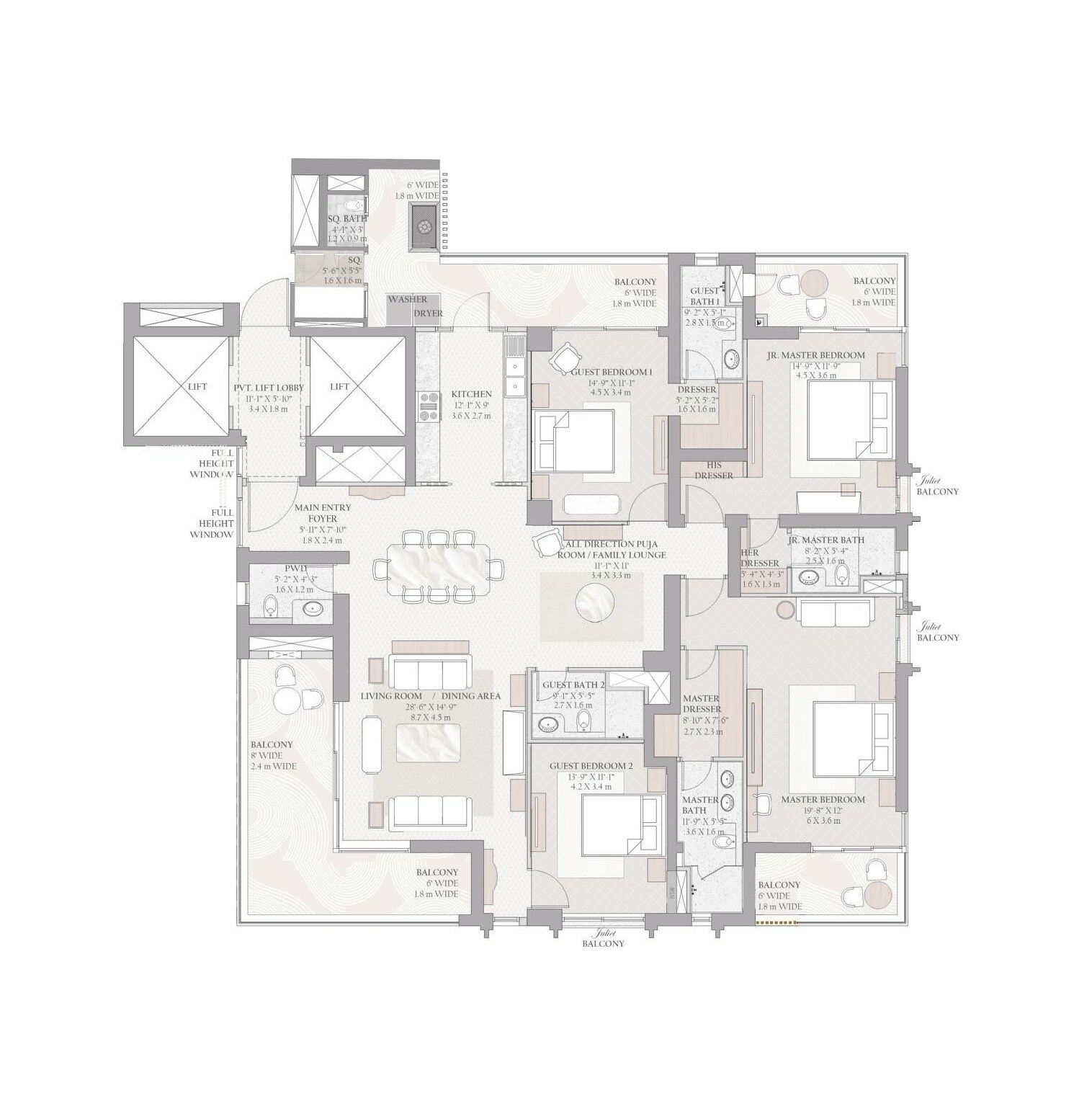  4 BHK Apartment at Tarc Ishva, Sector 63 – for Sale