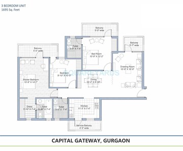  3 BHK Apartment at Tashee Capital Gateway, Sector 111 – for Sale