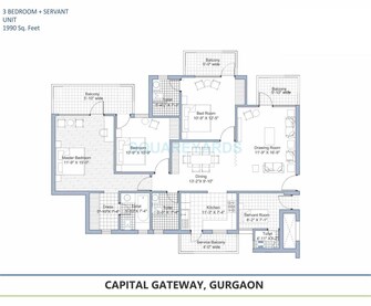 3 BHK Apartment For Resale in Tashee Capital Gateway Sector 111 Gurgaon  8034633