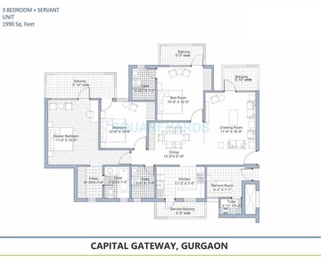  3 BHK Apartment at Tashee Capital Gateway, Sector 111 – for Sale