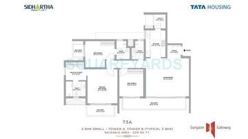 3 BHK Apartment at Tata Gurgaon Gateway, Sector 112 – for Sale