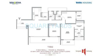 3 BHK Apartment For Rent in Tata Gurgaon Gateway Bajghera Gurgaon  7991490