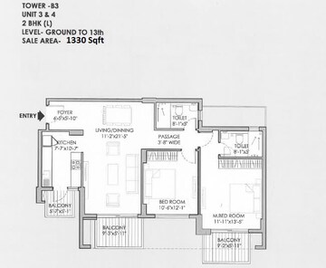  2 BHK Apartment at Tata La Vida, Sector 113 – for Rent