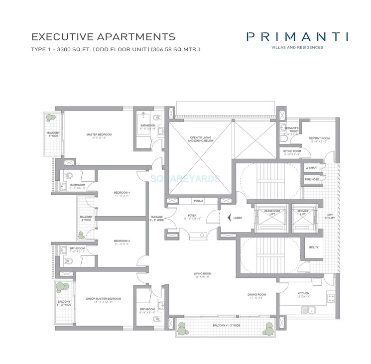 Other, tata-primanti-executive-apartments 4 Bedroom 3300 Sq.Ft. Apartment In Sector 72 Gurgaon 8770173
