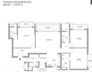  3 BHK Apartment at Tata Primanti-Tower Residences, Sector 72 – for Rent
