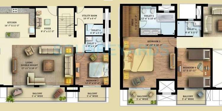 tata raheja raisina residency duplex apartment 5bhk 5953sqft 1