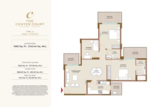 3 BHK Apartment For Resale in The Center Court Sector 88a Gurgaon  7448638