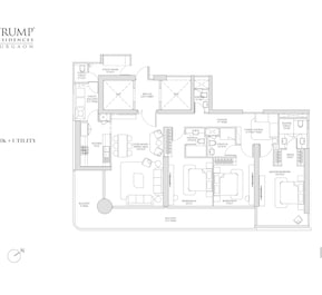 3 BHK 3000 Sq. Ft. Apartment in Trump Residences