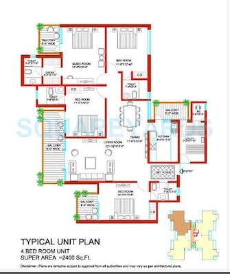 4 BHK Apartment For Rent in Tulip Ivory Sector 70 Gurgaon  4299396