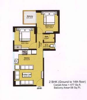 tulip lemon apartment 2 bhk 477sqft 20225119145138