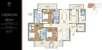  3 BHK Apartment at Tulip Monsella, Sector 53 – for Sale