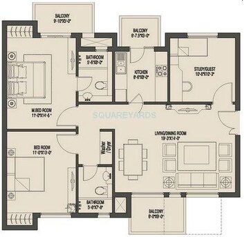  2 BHK Apartment at Umang Monsoon Breeze Phase I, Sector 78 – for Sale