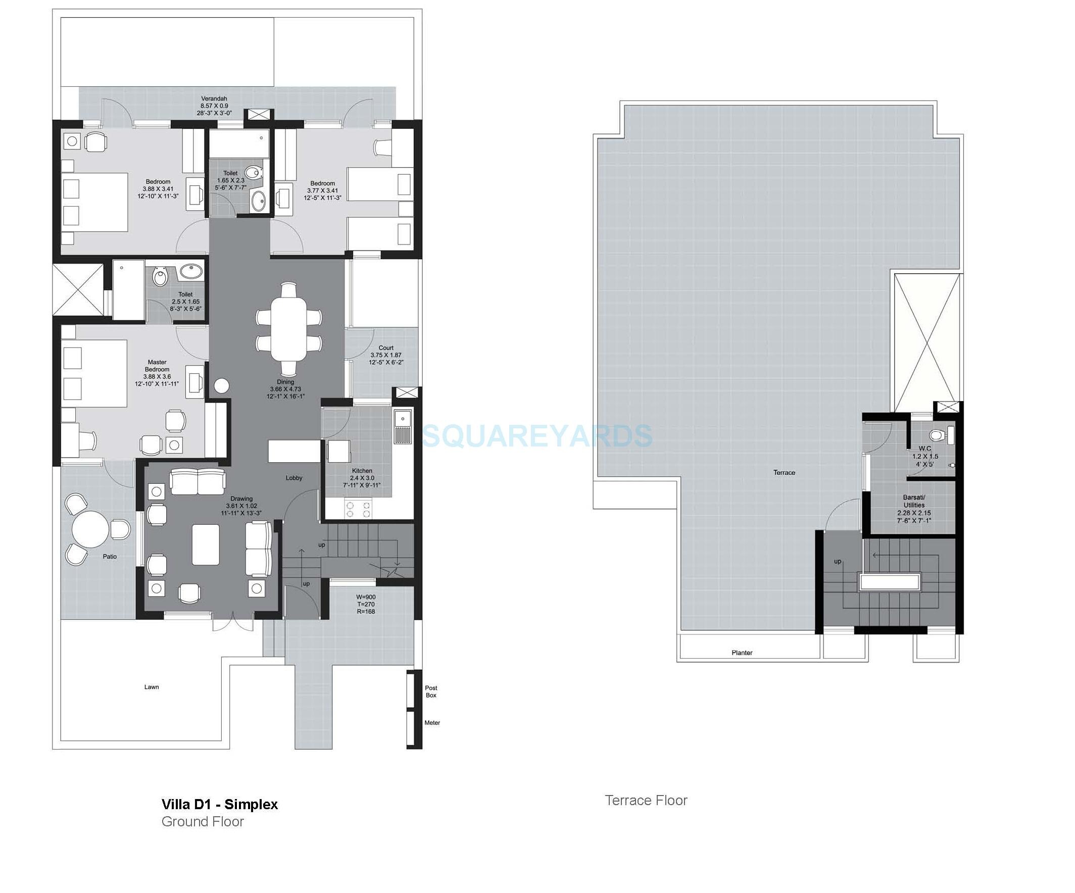 3 BHK 2300 Sq. Ft. Villa