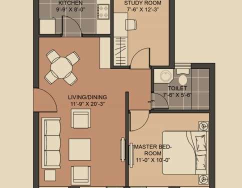 unitech crestview apartments apartment 1 bhk 925sqft 20205914155902