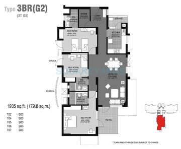  3 BHK Apartment at Unitech Escape, Sector 50 – for Sale