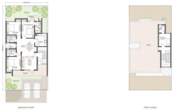 Unitech Espace Premier 3 BHK Layout