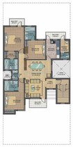 Unitech South City II 3 BHK Layout