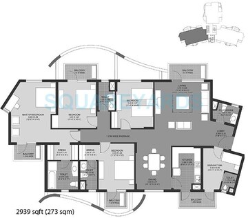 4 BHK Apartment at Unitech The Close South, Sector 50 – for Sale