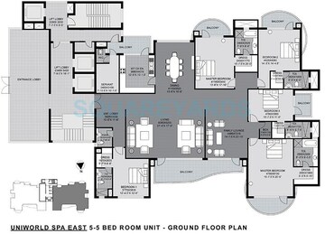  5 BHK Apartment at Unitech The World Spa, Moti Vihar – for Sale