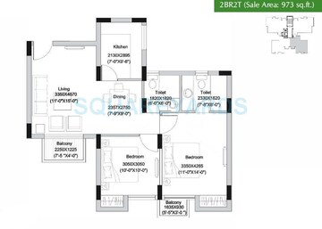  2 BHK Apartment at Unitech Uniworld Gardens, Sector 47 – for Rent