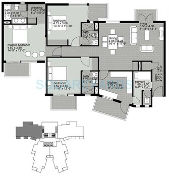 3 BHK Apartment For Resale in Unitech Uniworld Gardens Sector 47 Gurgaon  7410064