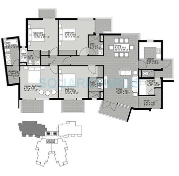  4 BHK Apartment at Unitech Uniworld Gardens, Sector 47 – for Sale